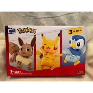 Pokémon Mega Construx Build & Show Trio, 583 pc. NEW